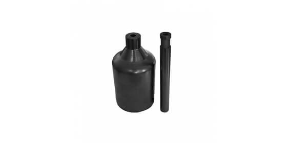 Graphite casting crucible and stopper for Yasui KT18