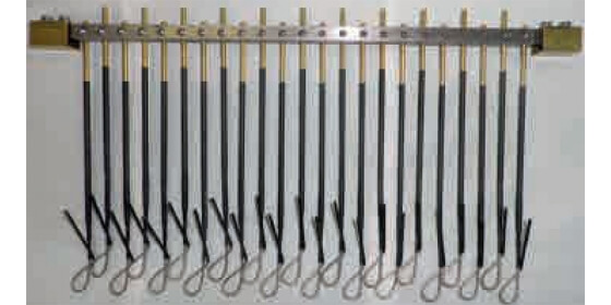 RACK WITH 21 HOOKS 1.6MM TI FOR EN-34
