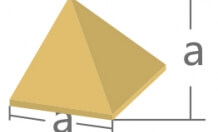 Plastic abrasive stone- pyramid yellow